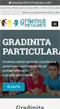 Mobile Screenshot of gradinita-particulara.com